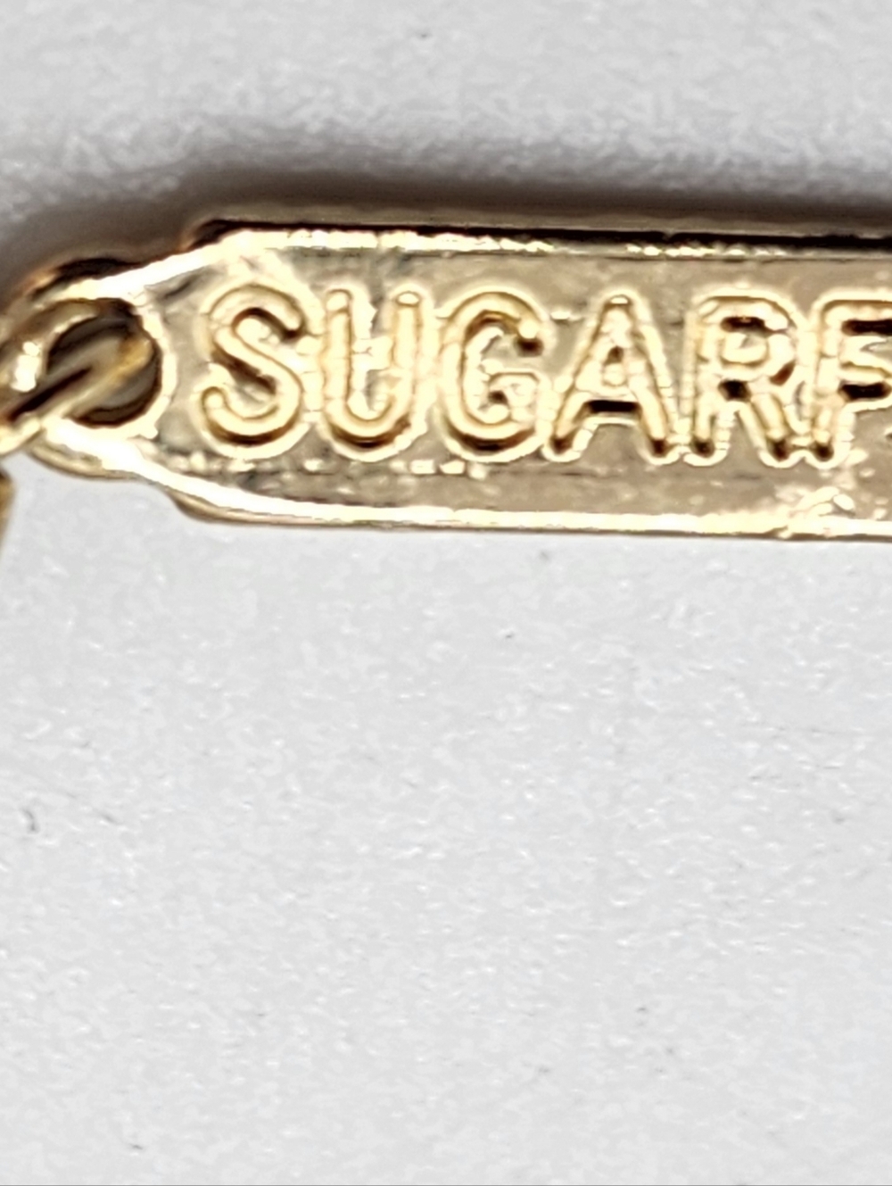 Gold paper clip necklace Sugarfix 17 Inch with extender - Picture 6 of 6